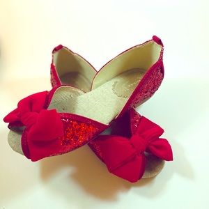 Ruby Red Girls Flats